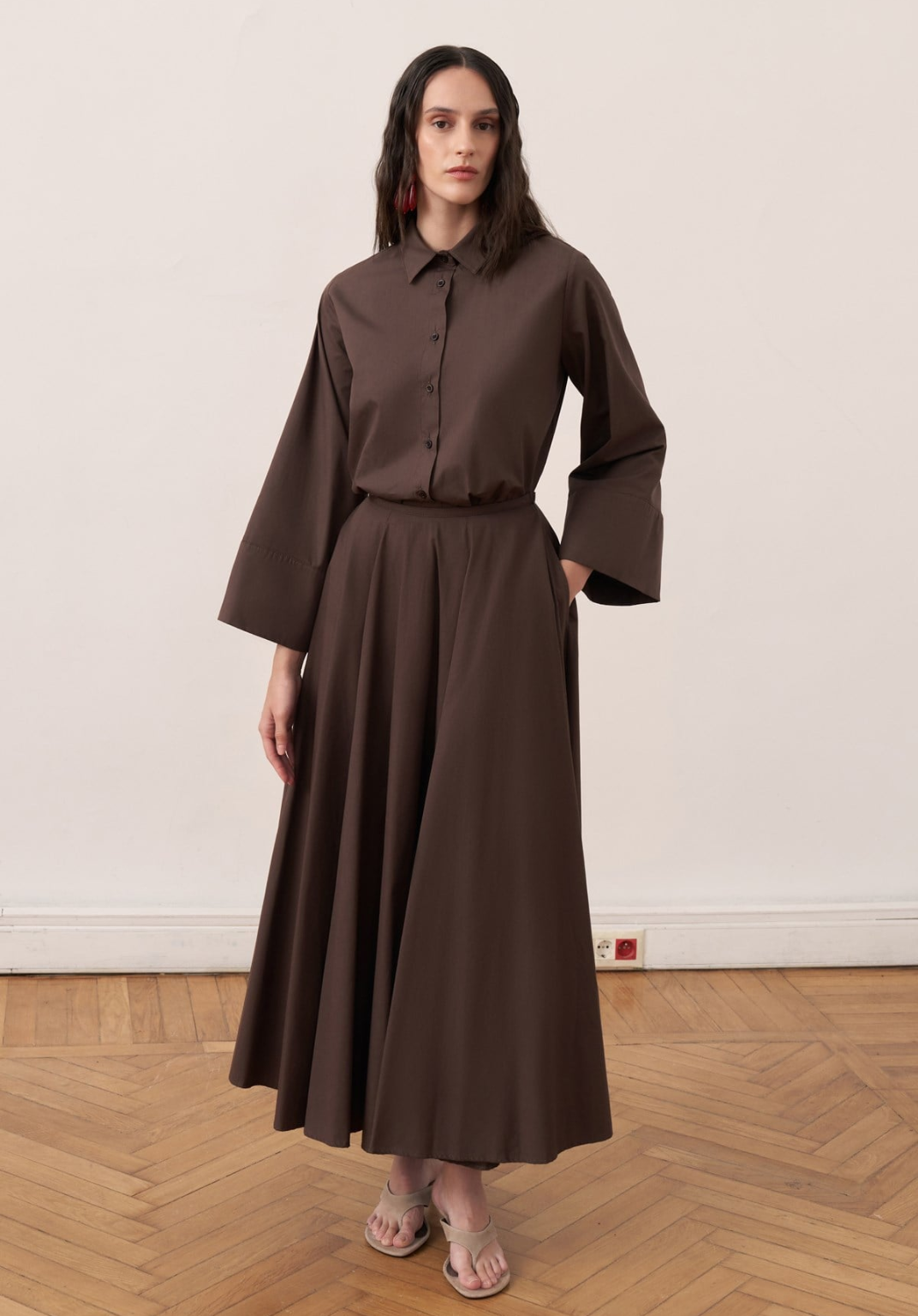 Dalila Skirt Co-ord - Brown