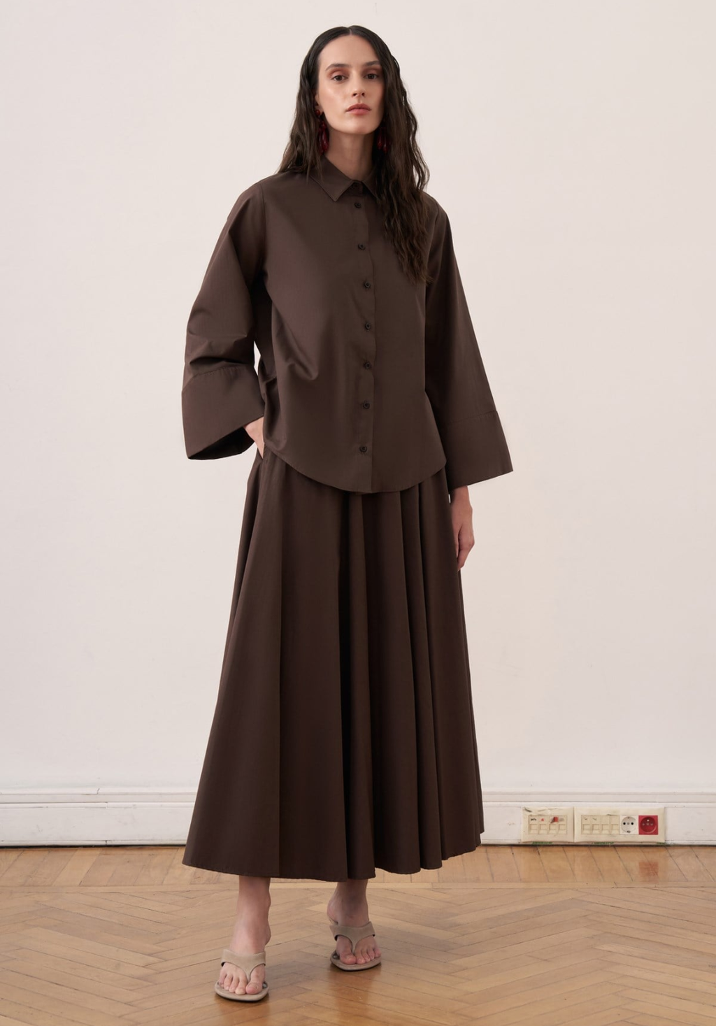 Dalila Skirt Co-ord - Brown