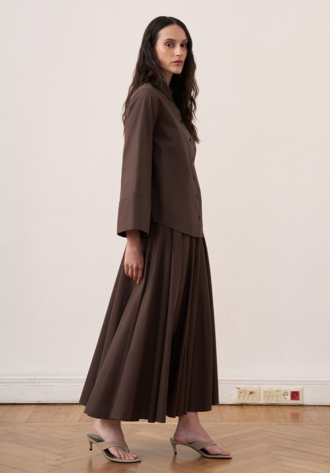 Dalila Skirt Co-ord - Brown