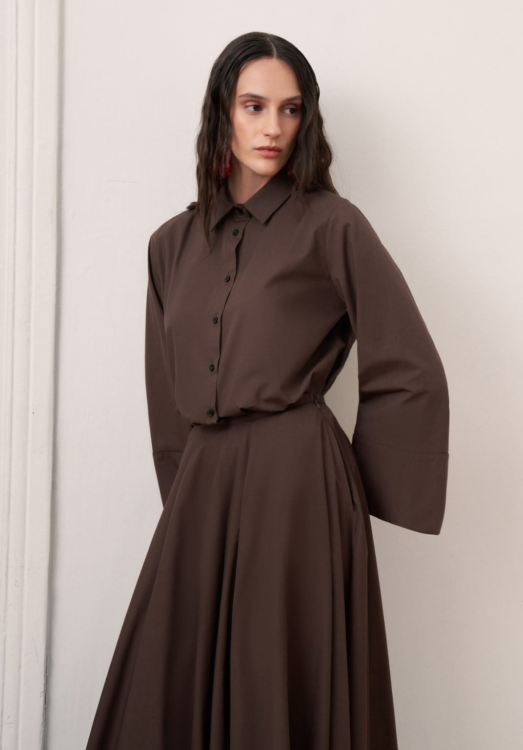 Dalila Skirt Co-ord - Brown