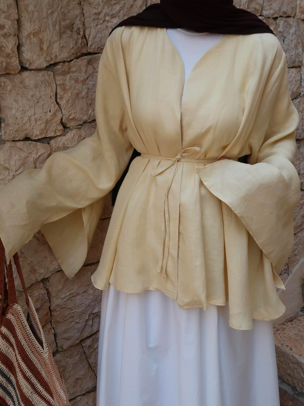 Noir Kimono Butter Yellow