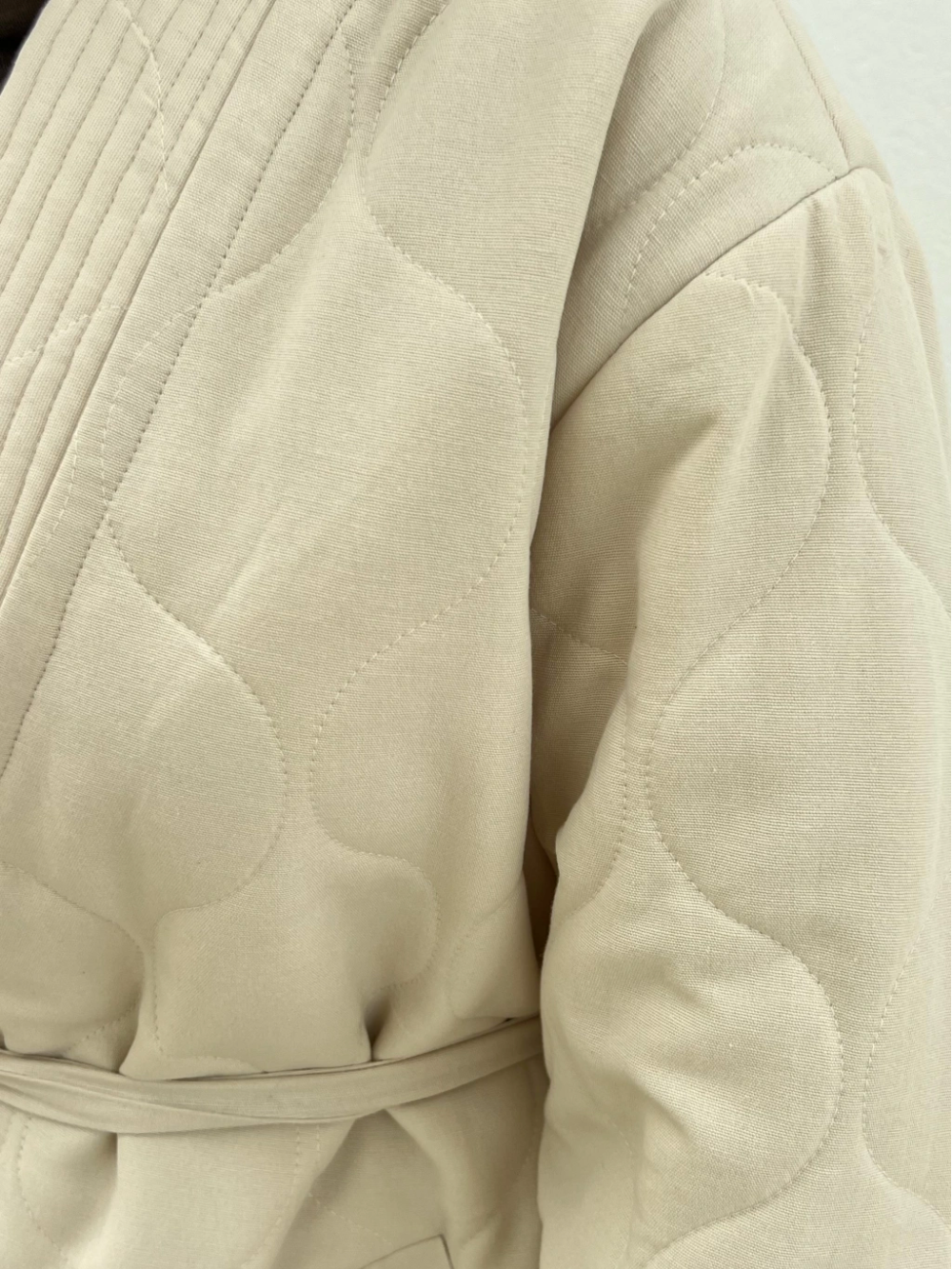 Quilted Jacket Beige