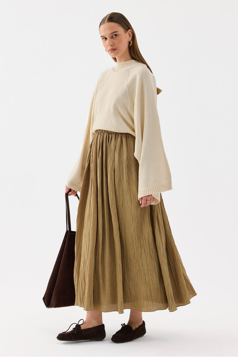 Esme Skirt Brown Olive