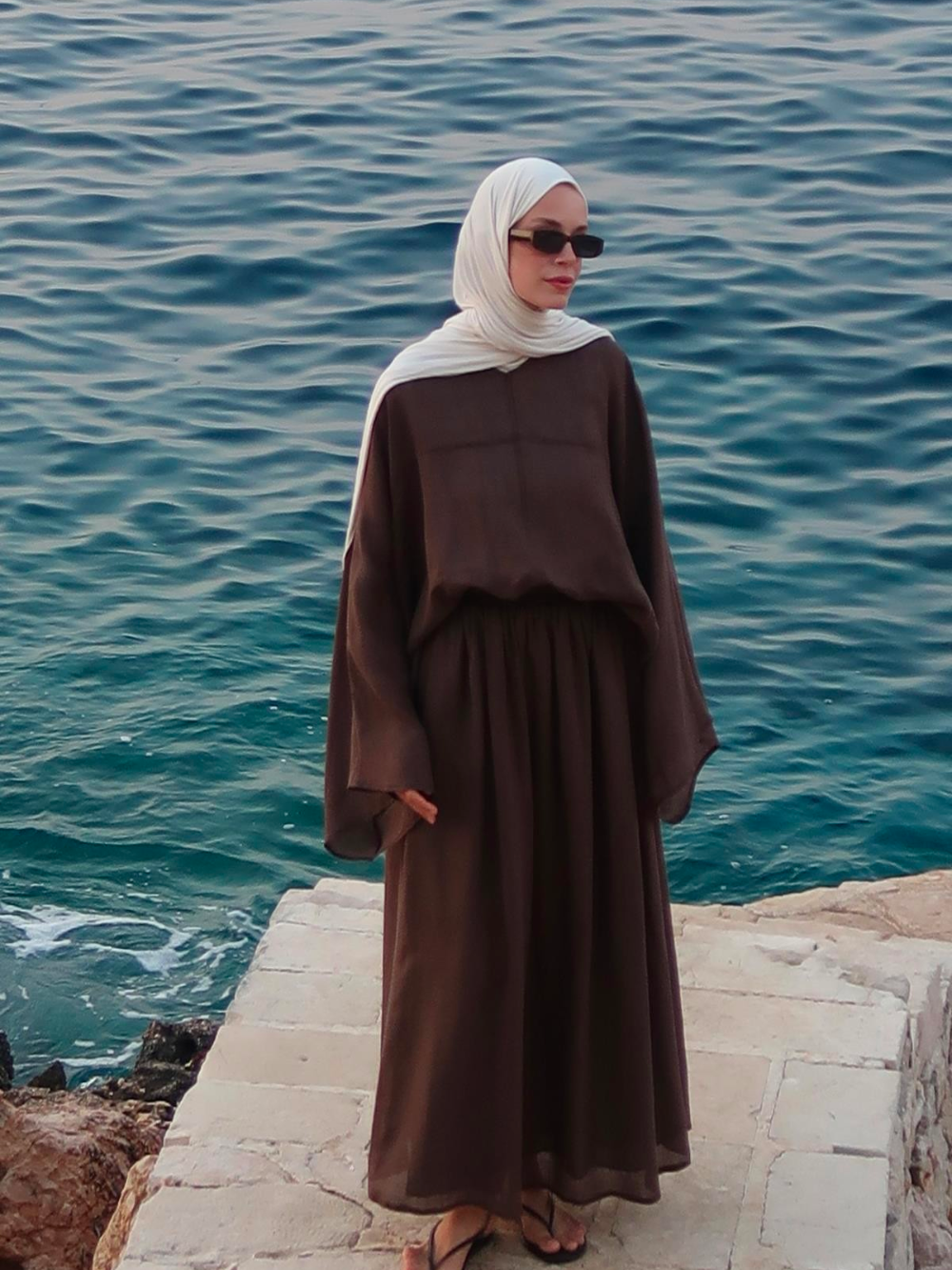 Lila Rami Skirt Co-Ord Brown