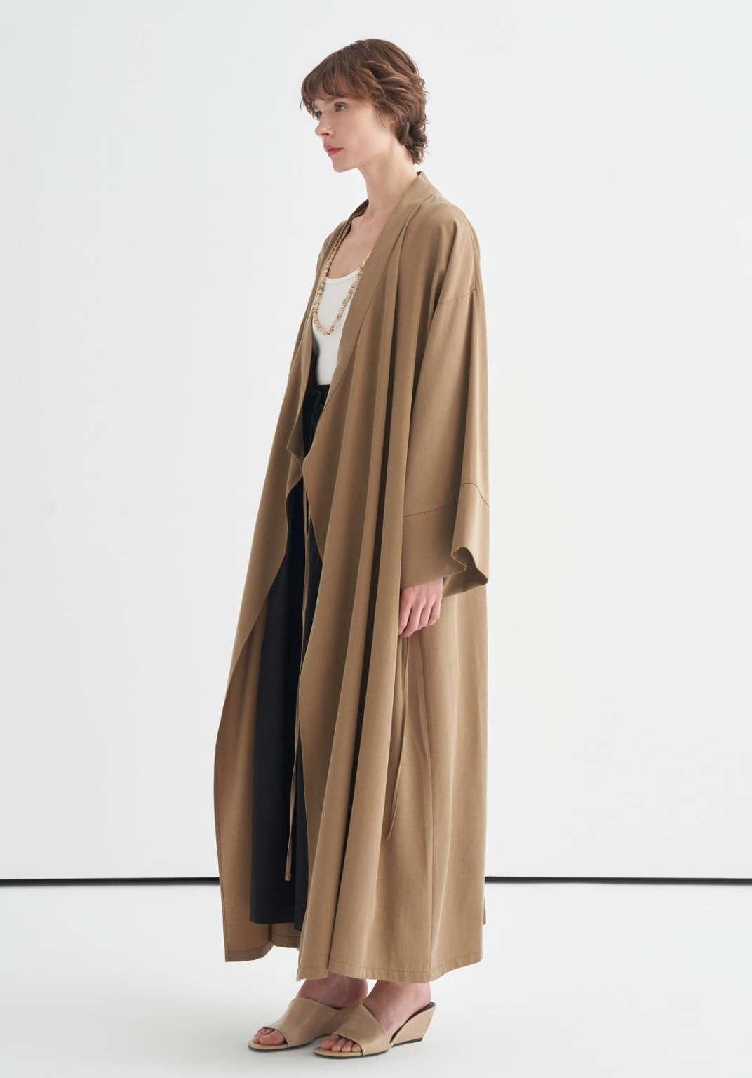 Carla Tie Detail Kimono Khaki