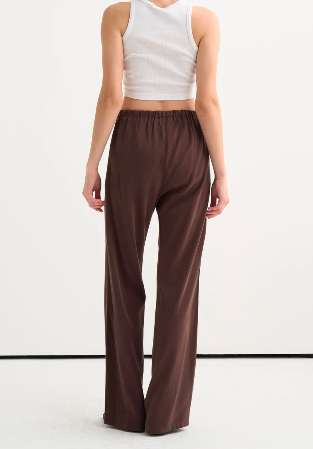 Tima Wide Leg Trousers Brown