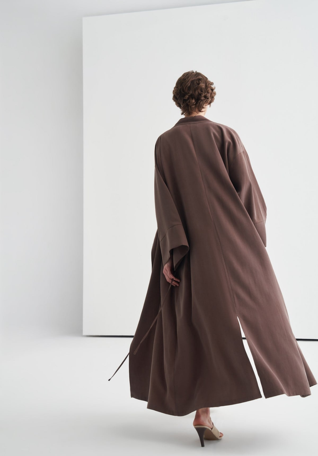 Carla Tie Detail Kimono Brown