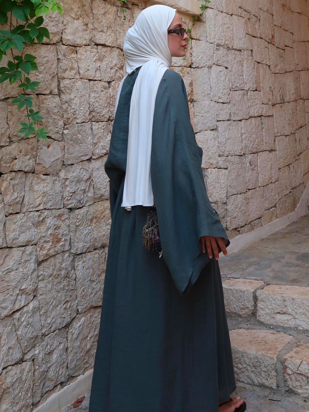 Lila Rami Skirt Co-Ord Turquoise