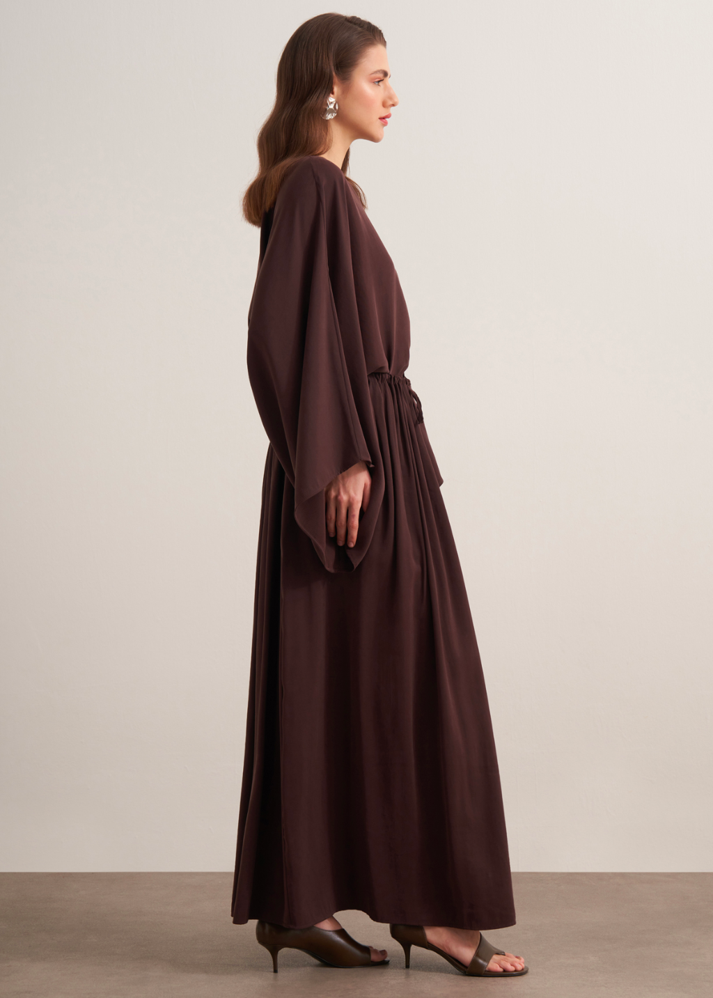 Nur Gathered Skirt Co-Ord - Brown