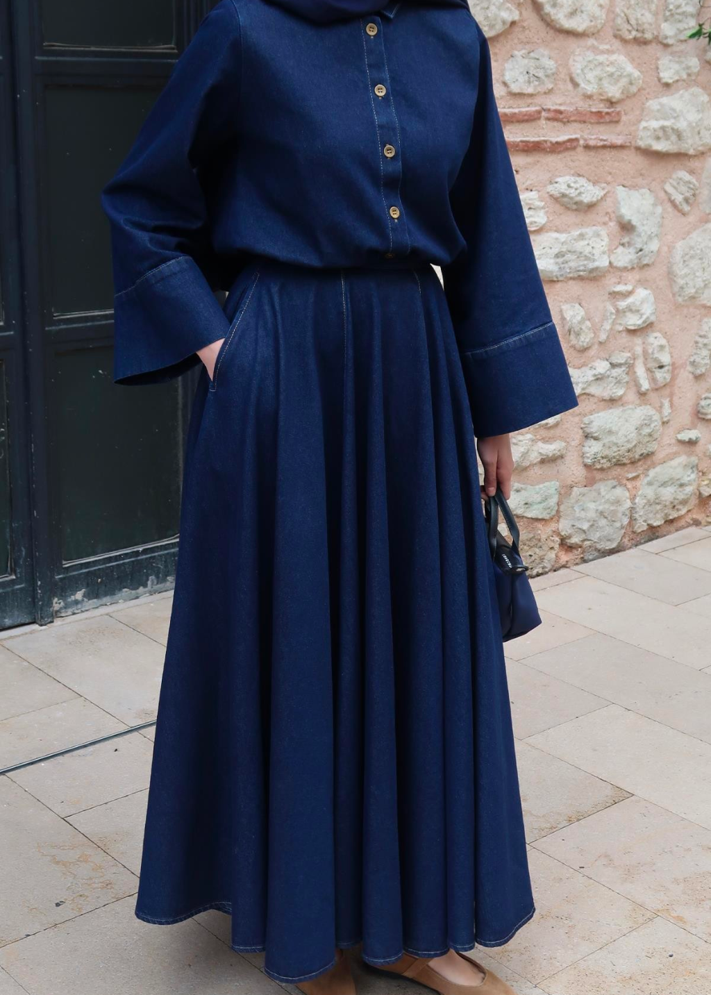 Diana Denim Skirt Set