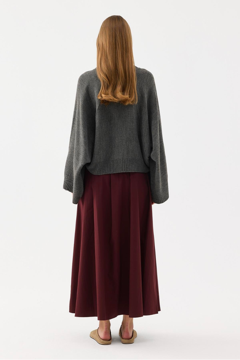 Oya Skirt Burgundy