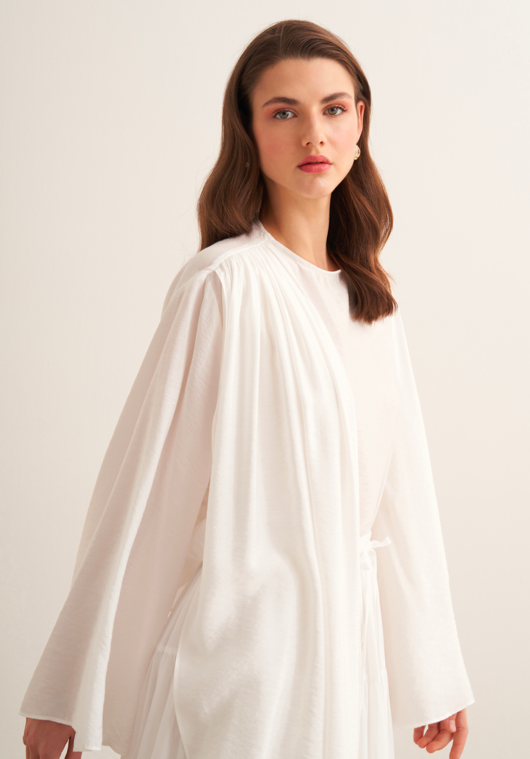 Novi Shawl Detail Blouse White