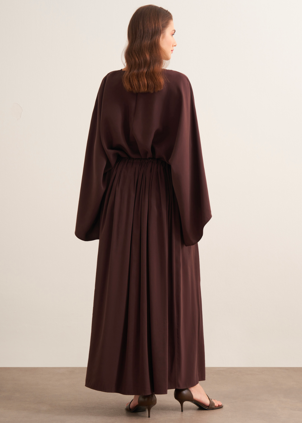 Nur Gathered Skirt Co-Ord - Brown