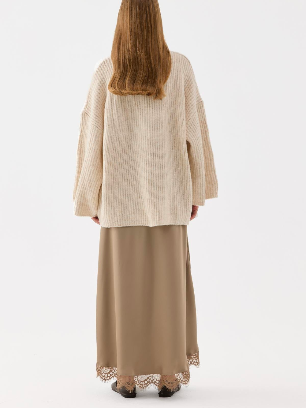 Amara Satin Skirt Mink