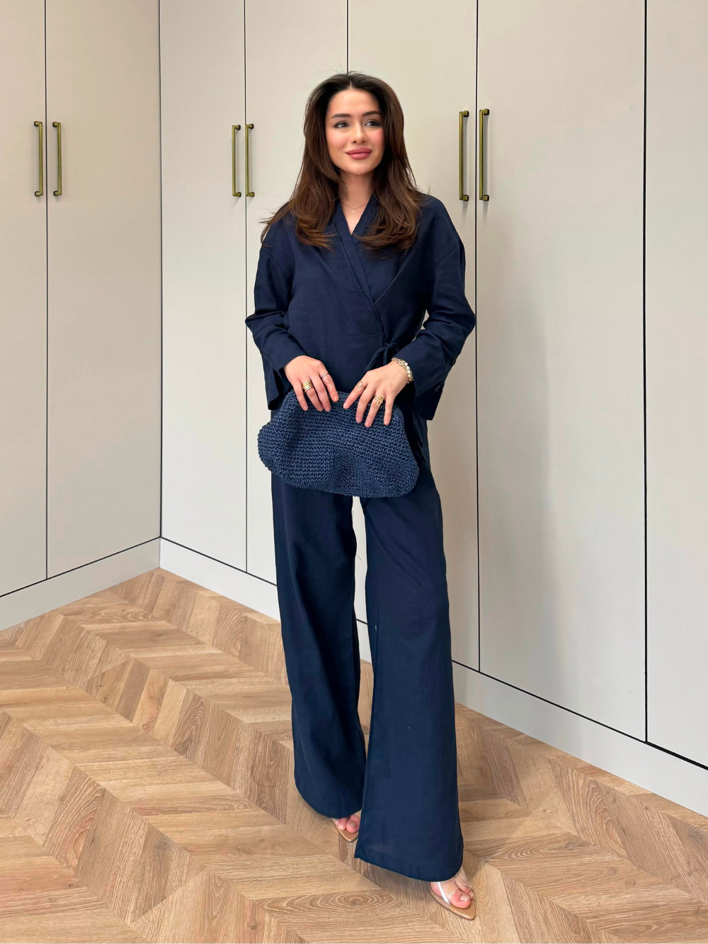 Tulay Linen Co-Ord Navy