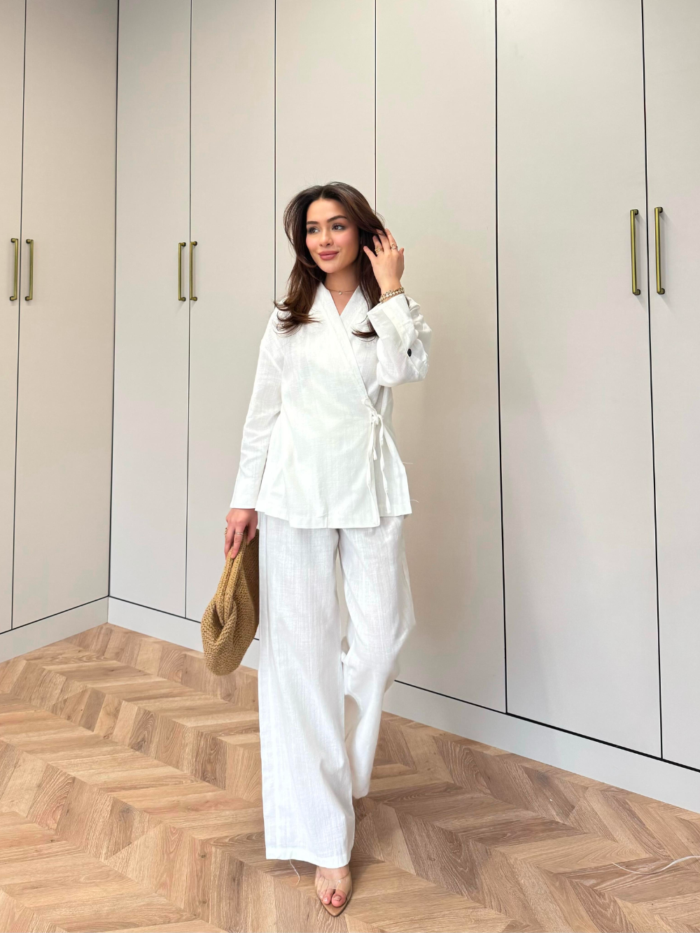 Tulay Linen Co-Ord White