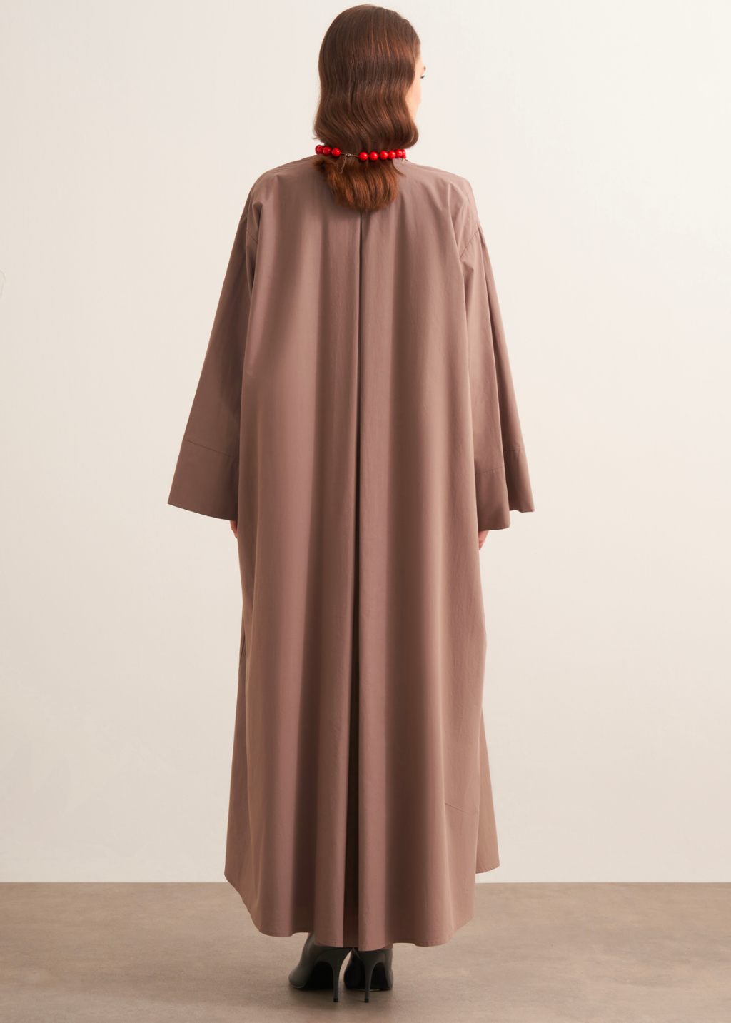 Ines Premium Longline Kimono Co-Ord – Mink