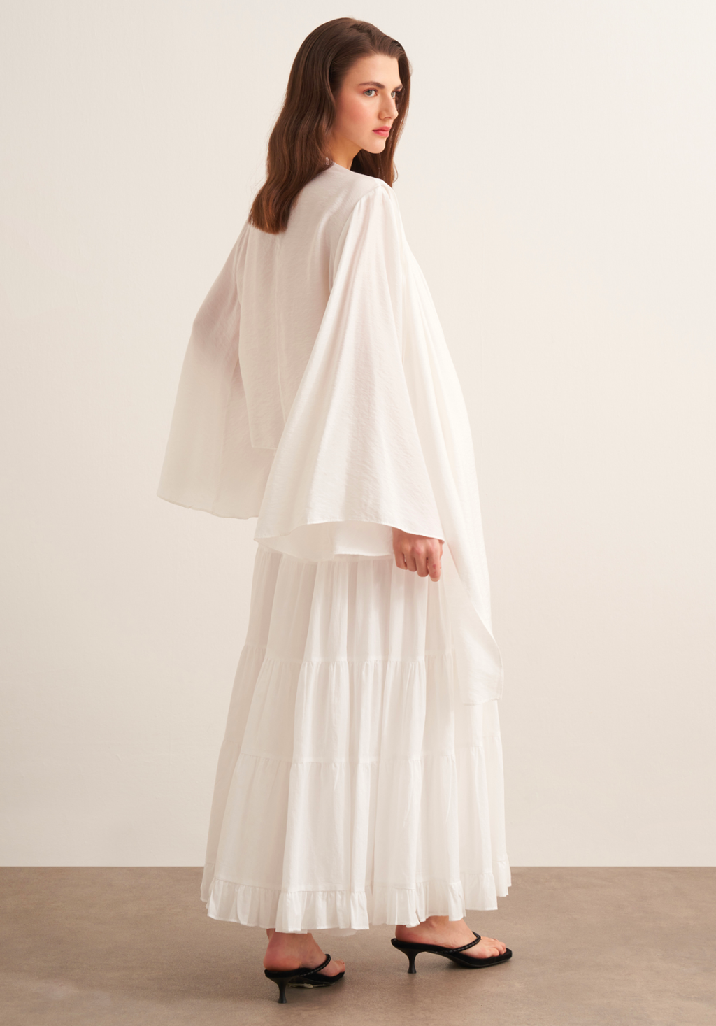 Novi Shawl Detail Blouse White