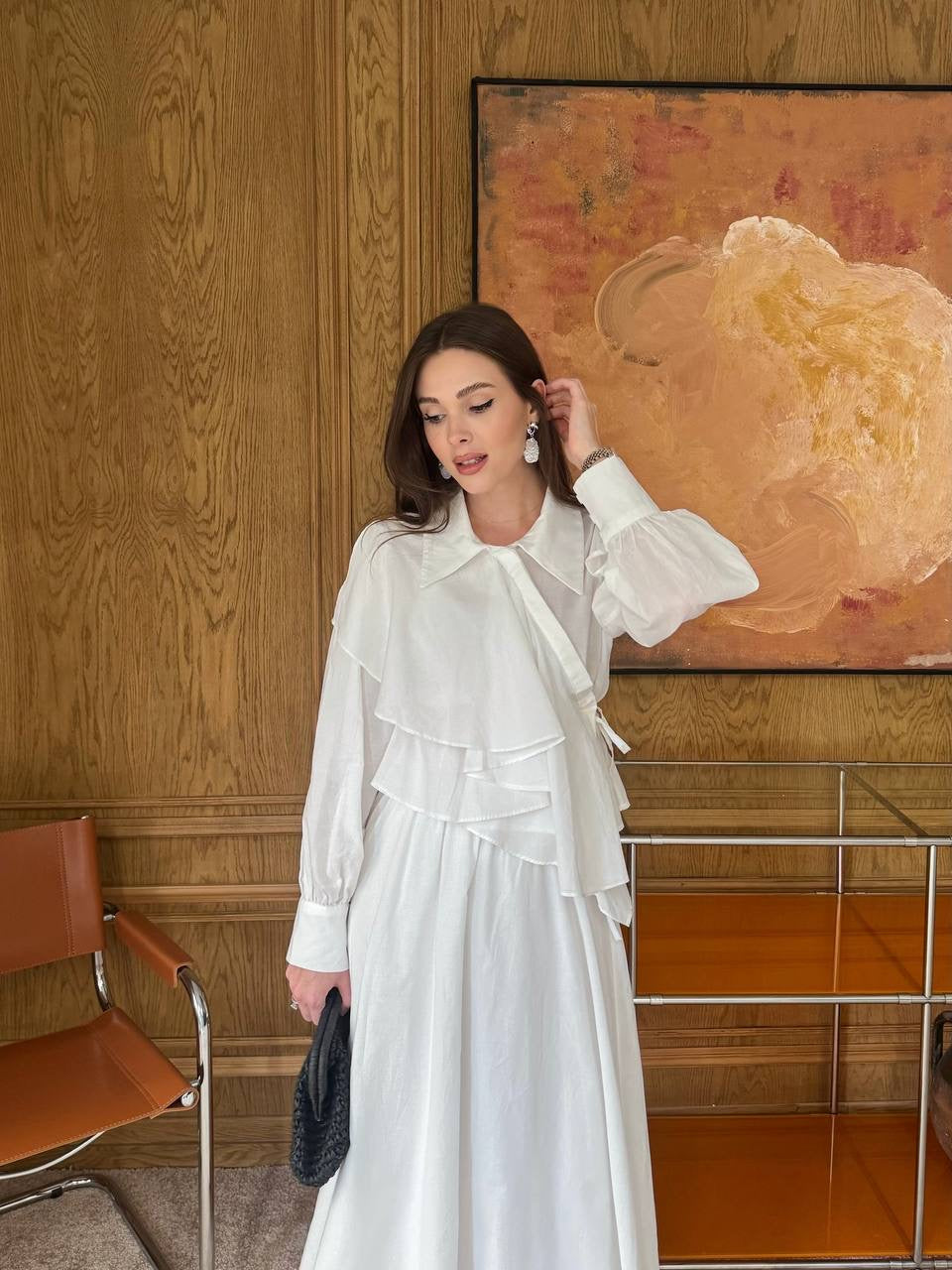 Nora Ruffled Skirt Co-Ord White