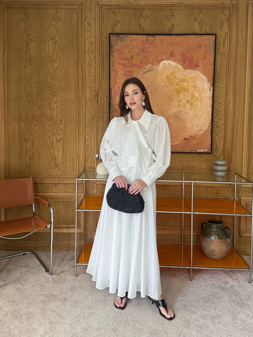 Nora Ruffled Skirt Co-Ord White