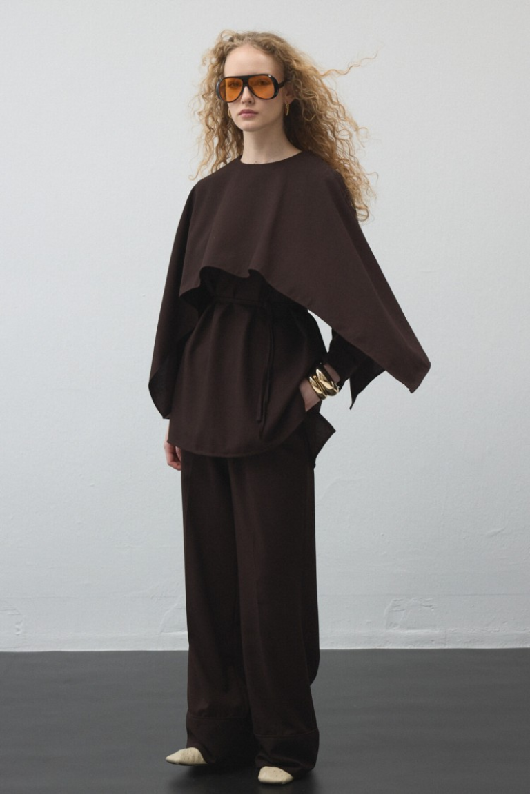 Dark-Brown-Cape-Tunic