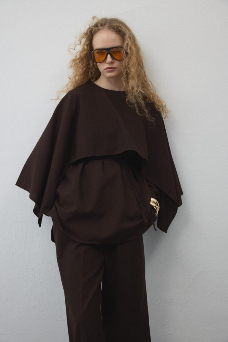 Dark-Brown-Cape-Tunic