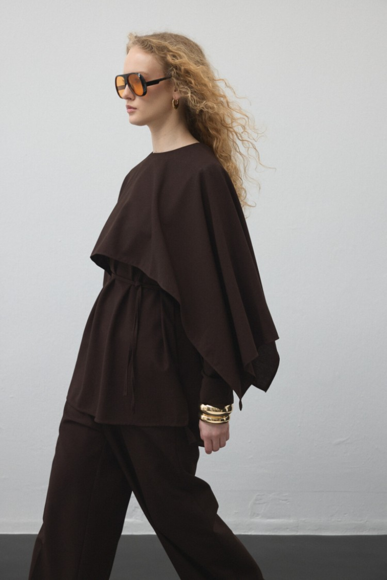 Dark-Brown-Cape-Tunic