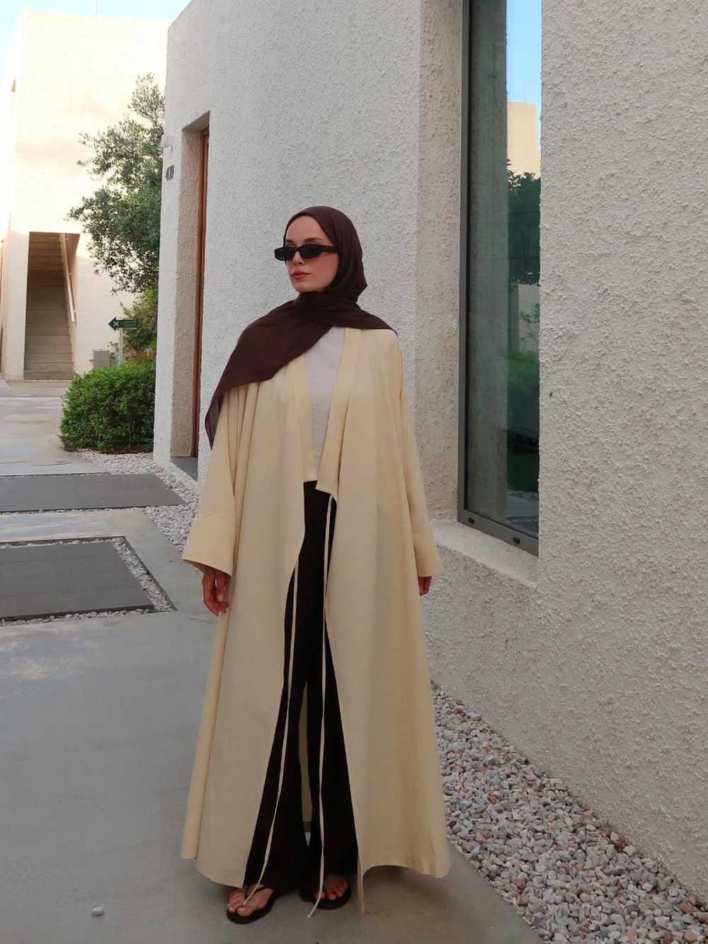 Butter Yellow Kimono Abaya