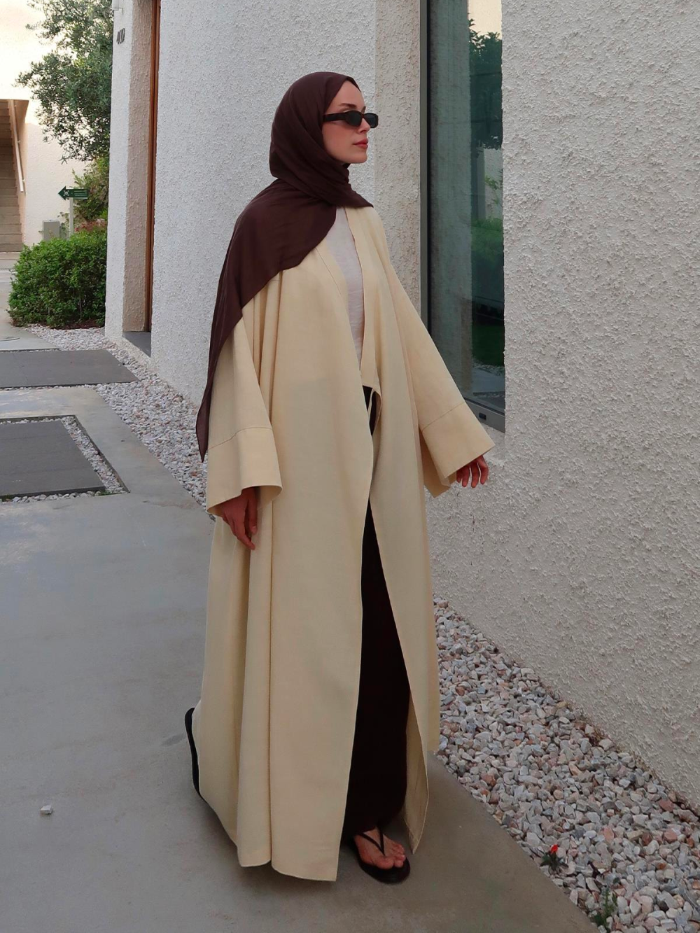 Butter Yellow Kimono Abaya