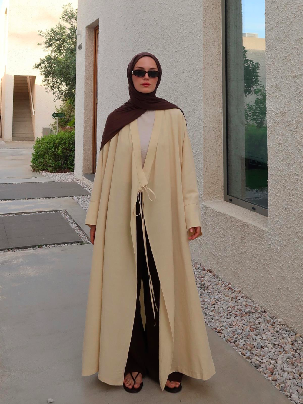 Butter Yellow Kimono Abaya