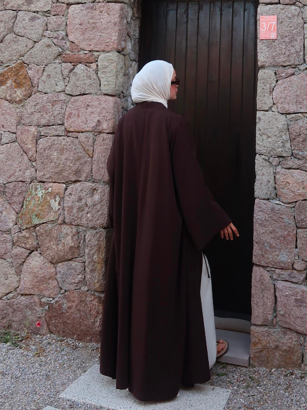 Brown Kimono Abaya