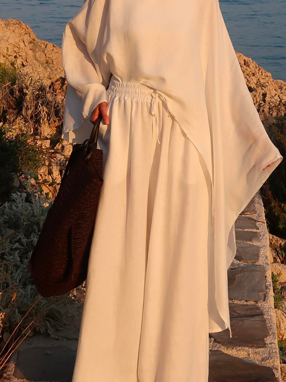 Linen White Trousers