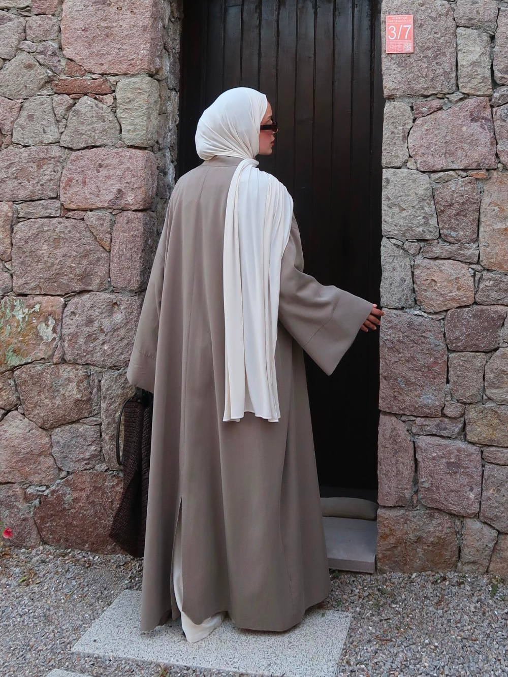 Khaki Kimono Abaya