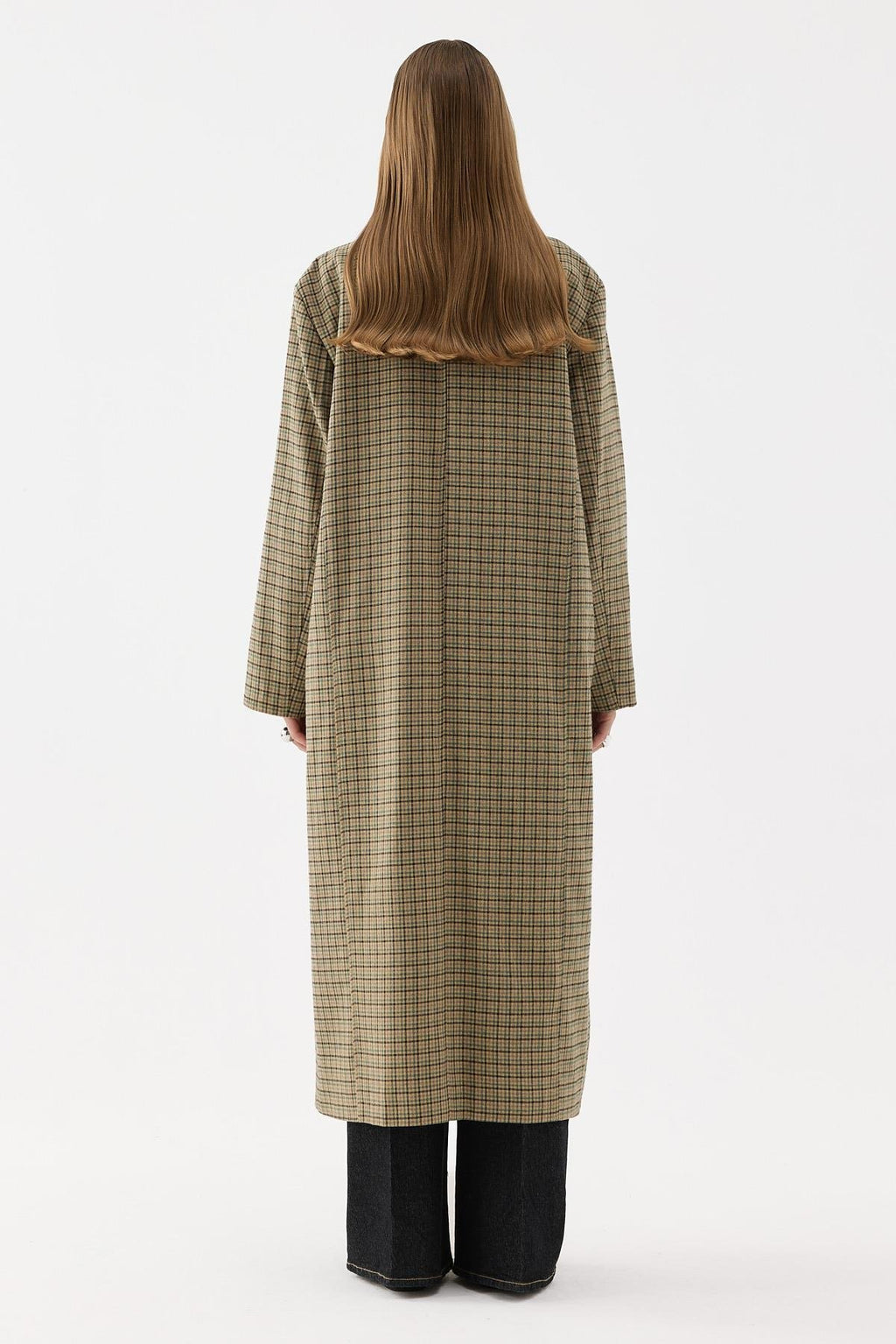 City Lightweight Plaid Coat